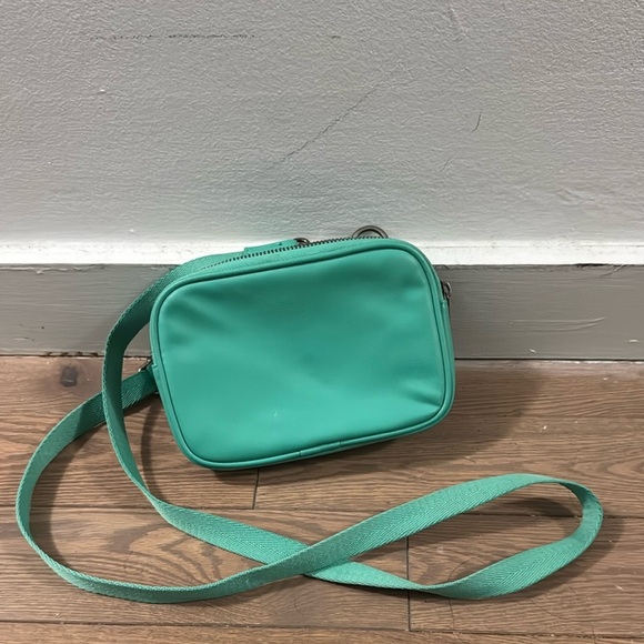 Zara Mint Green Crossbody Purse Vegan Leather long strap. - Picture 2 of 9